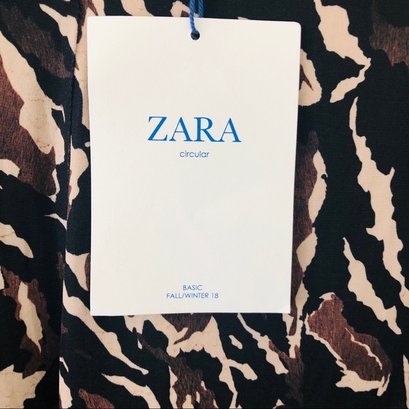 NWT ZARA army Camouflage print stretch lightweight pants size small - Picture 4 of 8